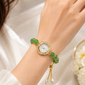 Boho Statement Jewelry Watch - Women Vintage Gold Plated Tassel Bracelet | Ethnic Party Style | Stylish Accessory